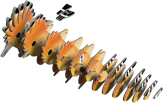 Eugy Hoopoe 3D Puzzle - 30 Piece Eco-Friendly Educational Toy Puzzle for Boys, Girls & Kids Ages 6+