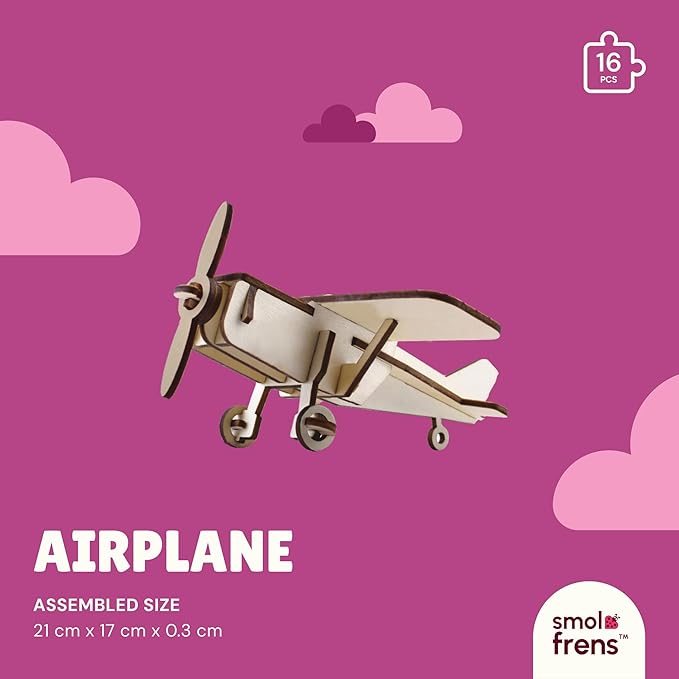 Wooden Animal Puzzles for Ages 8+, 5 Pack 3D Wooden Puzzles, STEM Kits for Kids & Adults, Wood Crafts Model Kits, STEM Toys, DIY Art Projects, Educational Gifts Toys, Party Favors - City Frens