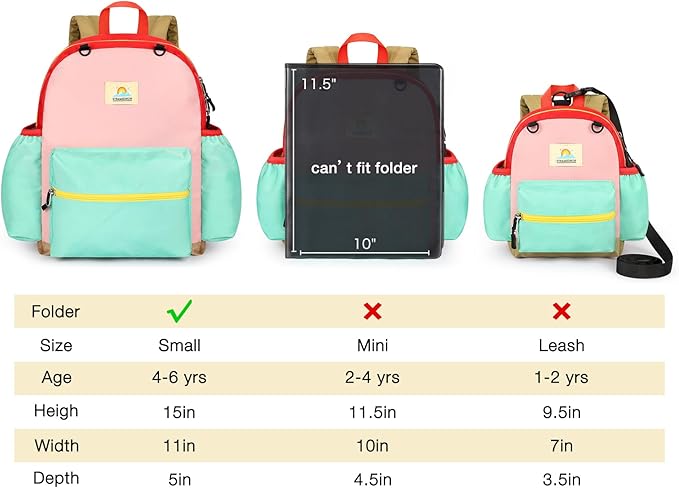 STEAMEDBUN Toddler Backpack for Girls 2-4: Preschool Kindergarten Backpacks - 12 inch Daycare Backpack