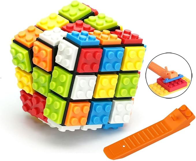 AMAZA 3x3 Speed Cube Stress Relief Toys Black 3x3x3 Magic Cube Puzzles Toy Sturdy and Smooth Cubes Toy Game Puzzle Toys for Kids and Adults