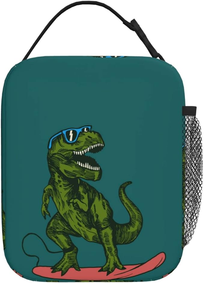 Dinosaur Reusable Lunch Box Insulated LunchBox Cooler Lunch Bag