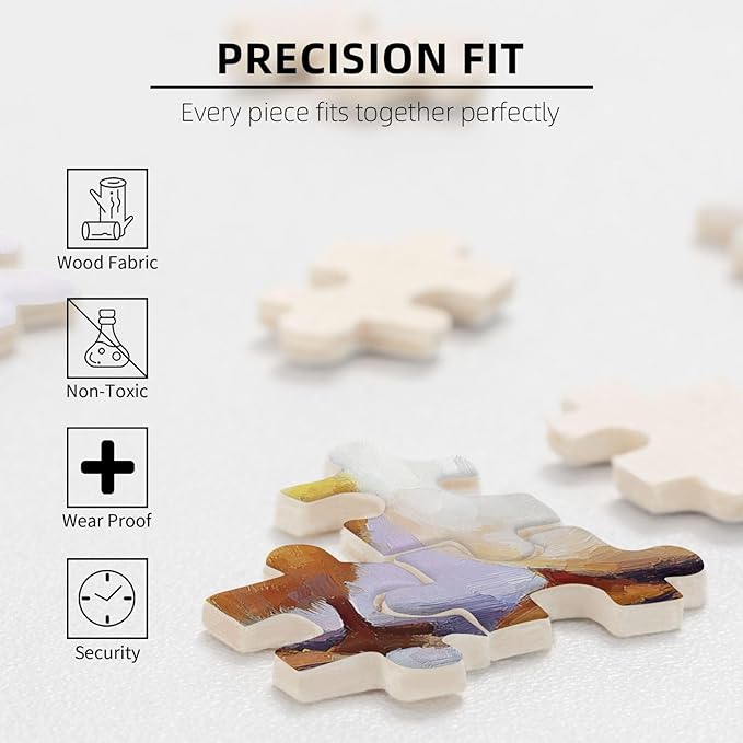 Adorable Chicks and Ducklings,500 Piece Wooden Jigsaw Puzzle for Adults,Brain Training Challenge,Stress Relief Activity,Heartwarming Farmyard Artwork, Eco-Friendly Woodens Pieces
