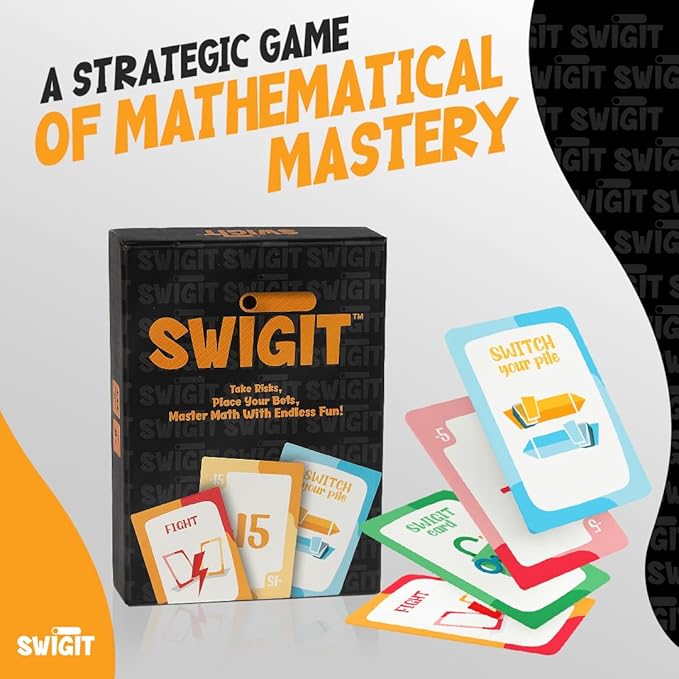 Math Card Game – Fun & Educational Math Games for Kids, Teens & Adults Ages 8+ | Strategic Addition & Subtraction Learning – Perfect for Family Game Night