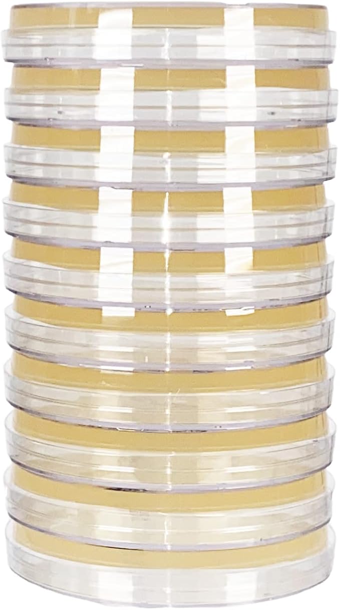 Essential 2.0 Bacteria Growing Science Kit. Pre-Poured Agar Plates (100mm) with Gloves & Swabs. Perfect for Kids. Great for Learning About Microbiology. Free Project Guide eBook Available.