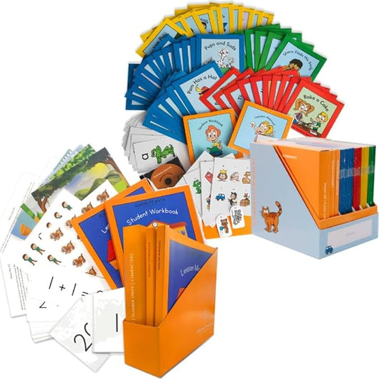 LEARNING DYNAMICS Home Learning Bundle – 4 Weeks to Read Program & 15 Minute Math Program – Foundational Math & Reading – Build Learning Confidence in 4-7 Year Old's