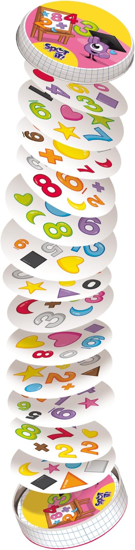 Asmodee Spot It! Super Pack Kids (2024 Refresh) Eco Big Box - Includes Animals and 1,2,3 Editions, Family Card Game Bundle for Quick Reflexes! Ages 6+, 2-8 Players, 10 Minute Playtime