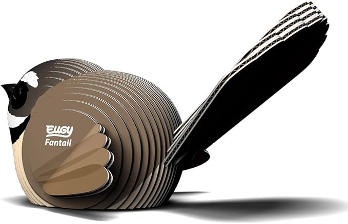 Eugy Fantail Bird 3D Puzzle - 27 Piece Eco-Friendly Educational Toy Puzzle for Boys, Girls & Kids Ages 6+