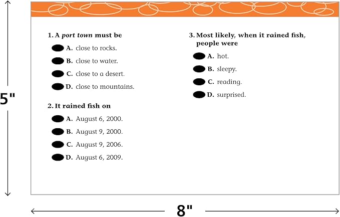 Teacher Created Resources 6183 1st Gd Reading & Comp Cards 2.25 H x 5.25 L x 8.625 W, Medium