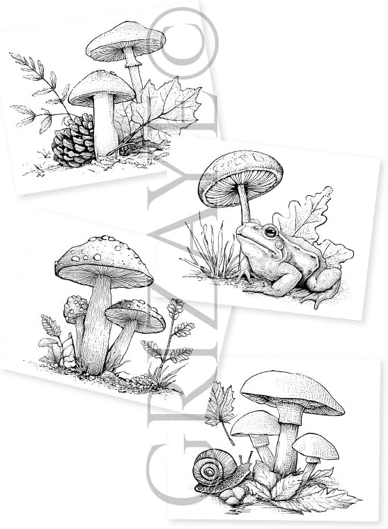 Mushroom Watercolor Kit – 4 Painting Projects for Pro Artists, Beginners, or Groups – Includes Premium Paper, Paint, Brush & Guide – Perfect for Travel or Home DIY Art