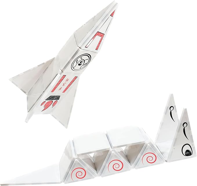 CreateOn Crayola Doodle PIP Magnetic Tiles, Mini Building Set for Kids, Magnetic Tiles, Kids’ Building Toys, STEM & Montessori Toys for Boys and Girls Ages 3+, 24-Piece Set (Doodle)