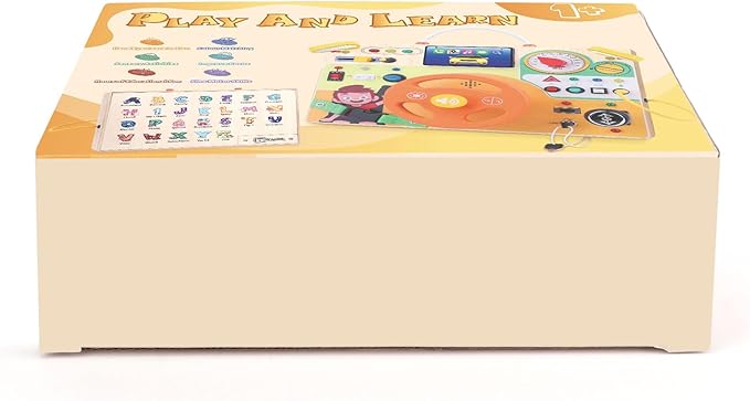 Toddler Toys Montessori Busy Board for 1+ Year Old Boys & Girls Steering Wheel Driving Simulation Toy Travel Activities for Toddlers 1 2 3 4+ Year Old Sensory Toys