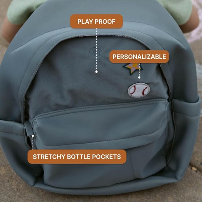 Parker Kids Backpack | Tear-Resistant & Comfortable Backpack for Kids with Patch Customization | Play-Proof Kid School Bag
