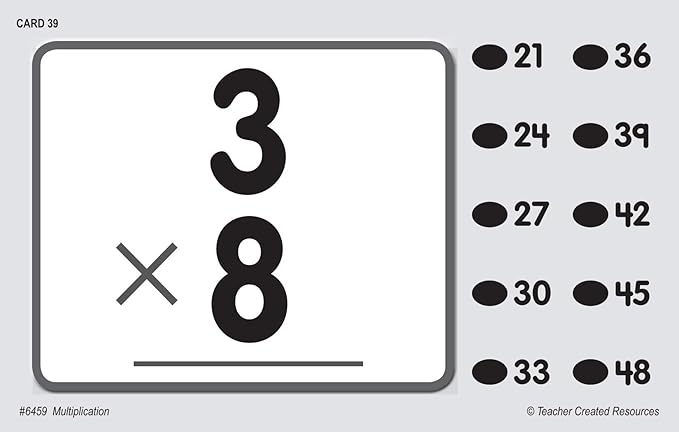Teacher Created Resources Power Pen Learning Cards: Multiplication (6459) Medium