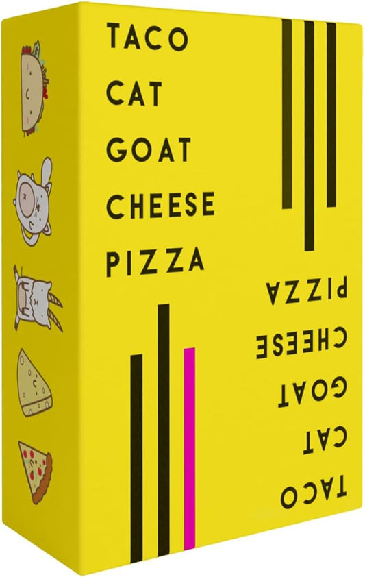 Taco Cat Goat Cheese Pizza Card Game – Wildly Entertaining & Easy To Learn - Great for Adults, Teens, Kids and Families - Card Games and Board Games for Family Game Night - 10 Min, Age 7+, 2-8 Players