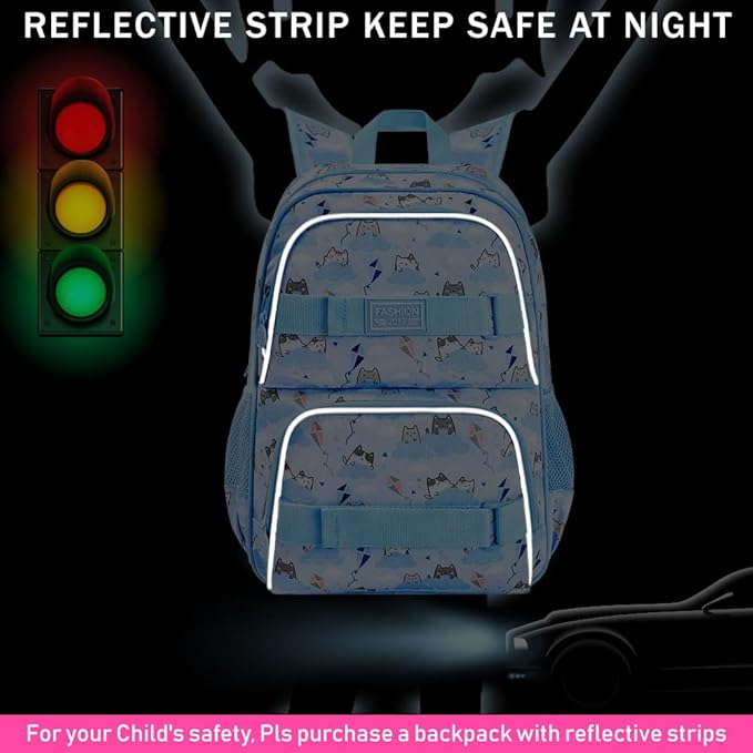 UFNDC Backpack for Girls, 17.5" Water Resistant Cat Galaxy Tie-Dye School Backpacks, Teens Bookbag for Women College Middle