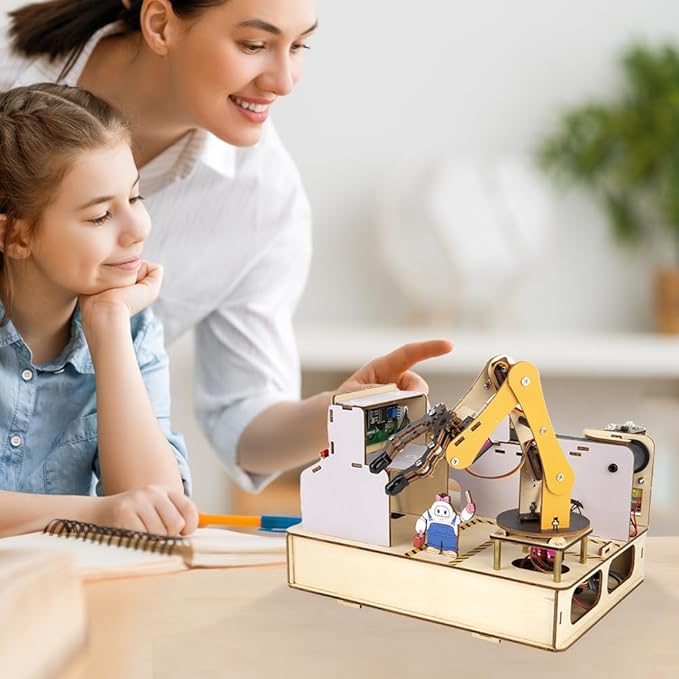 ACEBOTT 3-in-1 ESP32 IoT Control Smart Factory Starter Kit, Electronics Programming Kit Compatible with Arduino Scratch Online Tutorials, School DIY Education Solution Series STEAM Set for Teens 12+