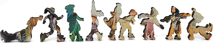 Wooden Jigsаw Puzzle for Adults - Uniquely Shaped Pieces - Made in The USA by FoxSmartBox - 510 Pieces - A Merry Christmas