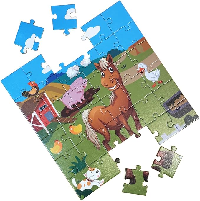 Horse Floor Puzzle for Kids,Animal Jigsaw Large Puzzles 36Piece Puzzle for Toddler Ages 3+,Children Learning Preschool Educational Toys,Gift for 3+ Years Old (Horse)