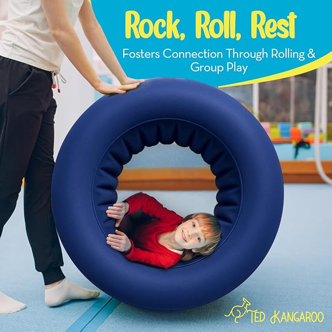 Cloudbounce™ Barrel Roll Sensory Chair for Kids – Calming Vestibular Toy | Deep Pressure | Reinforced 2025 Edition | Durable, Easy to Clean