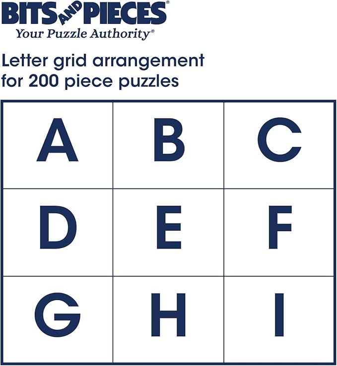 Bits and Pieces – 200 Piece Jigsaw Puzzle for Adults – Woodland Stream - Large Lettered Pieces Deer Family Jigsaw Puzzle, Completed Puzzle Size: 15" x 19"