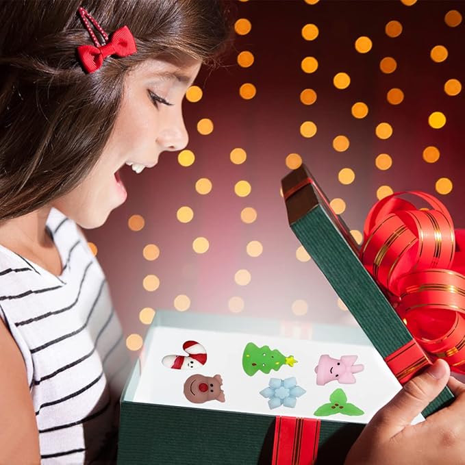 Pinkiwine 48 PCS Mochi Squishy Toys - Squishies Christmas Toys for Kids, Girls & Boys - Toddlers Party Favors, Stocking Stuffers & Gifts