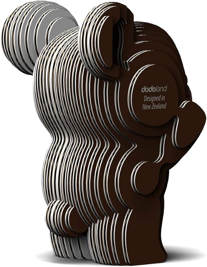 Eugy Bear 3D Puzzle, 26 Piece Eco-Friendly Educational Toy Puzzles for Boys, Girls & Kids Ages 6+