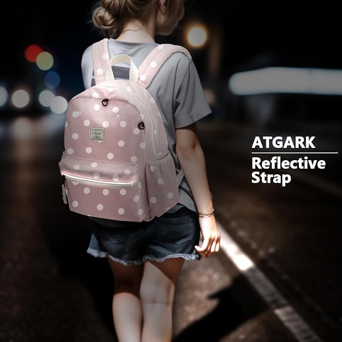 Corduroy Kids Backpack for Boys 6-10: Boys Girls Backpacks for Elementary Kindergarten 15” H Fit Folder