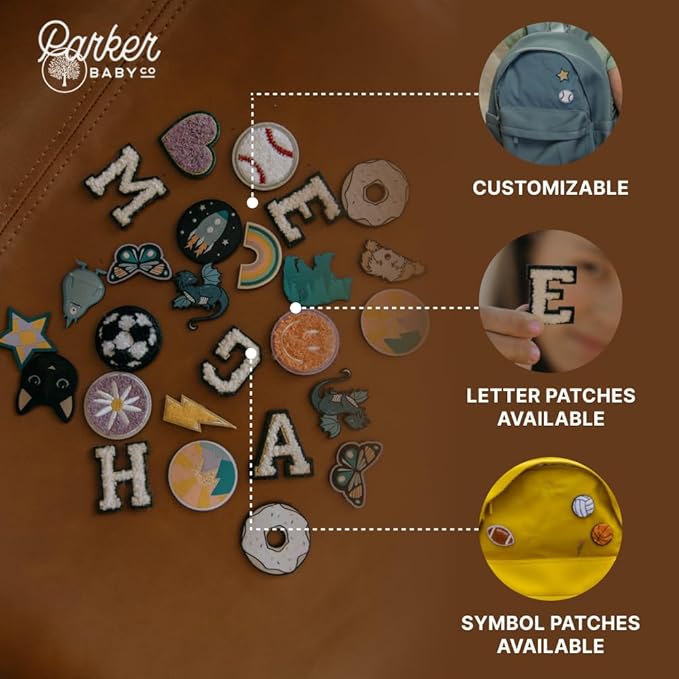 Parker Kids Backpack | Tear-Resistant & Comfortable Backpack for Kids with Patch Customization | Play-Proof Kid School Bag