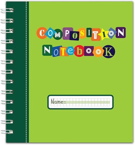 Channie's Youth Composition Notebook - Handwriting Practice, Improvement Journal for Kids, Older Learners, & Special Needs Students, Calligraphy Workbook with Special Writing Blocks, Green