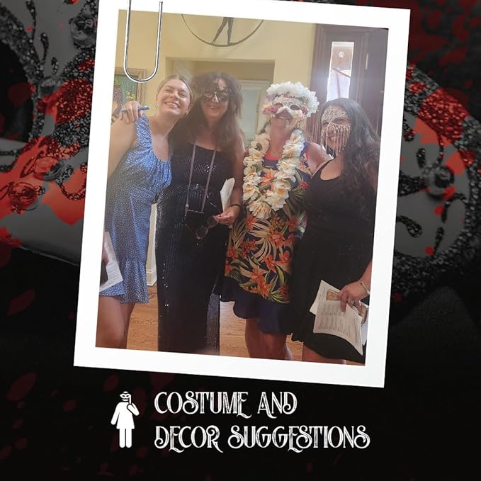 Masquerade and Murder: Ghosts of Our Past | Masquerade Murder Mystery Games for Adults and Teens | Flexible 4-20+ Players | Physical Game Kit