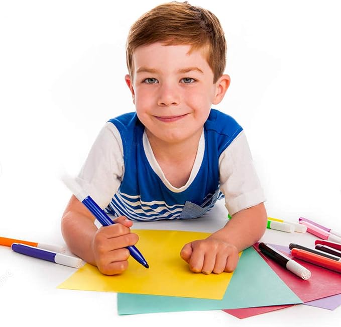 200 Pcs Colored A4 Craft Origami Paper - 10 Assorted Colors for DIY Printer, Copy, Folding, Stationery - Handmade Kids Art Activities, 11 x 8.2"