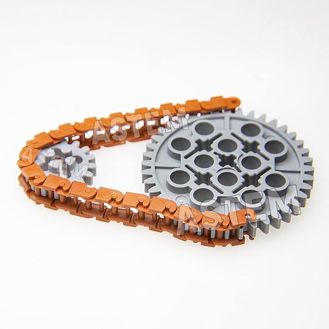 100+PCS Technic Gears & Axles Compatible with Lego Technic Sets - Gears, Rack, Pins, Axles, Differential for Car Building Brick Accessories - Random Color