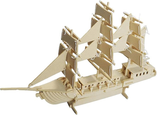 3D Puzzles for Kids, Felt Sailboat 3D Puzzle, DIY Model kit, Felt Handmade Ornaments, Sailboat 3D Puzzle