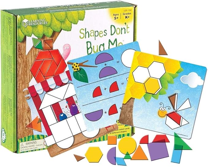 Learning Resources LER1762 Shapes - Don't Bug Me - Geometry Activity Set, Multicolor