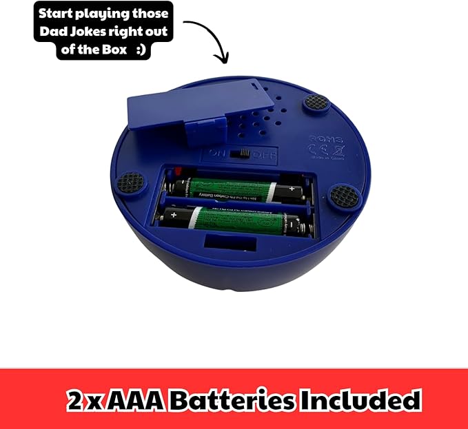 Gifts for Dad and Fathers - Features 75+ Extra Funny Dad Jokes at The Push of a Button - Dad Gifts from Daughter, Dad Birthday Gift, White Elephant Gifts, Gifts for Men