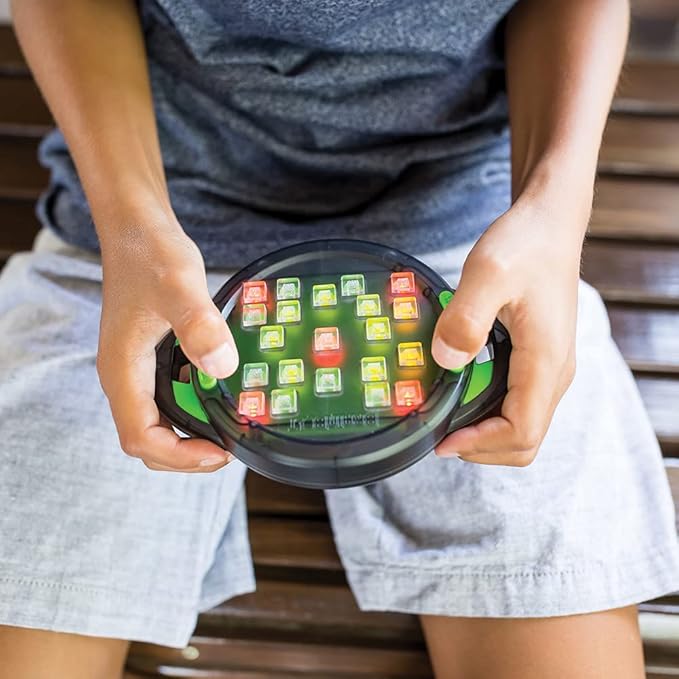 Educational Insights BrainBolt - Handheld Memory Game with Light and Sound, Electronic Brain Games, Single Player Brain Teasers for Kids Teens, & Adults, Gamer Gifts for Boys & Girls Ages 7+