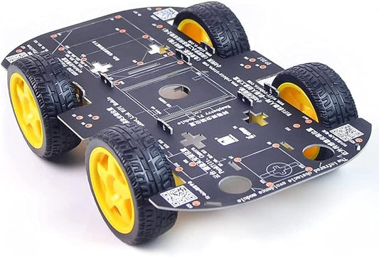 Smart Robot Car Chassis Smart Learning Kit with 4 TT Motor, DIY for UNO R3/Mega 2560/Raspberry Pi/Jetson Nano