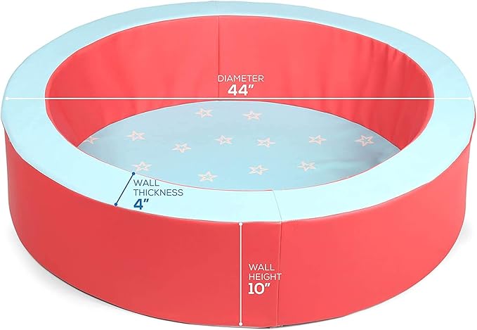 Milliard Foam Ball Pit/Professional Quality/for Toddlers and Baby (Red and Blue)