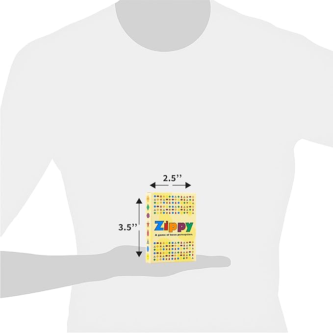 Zippy - Award Winning Visual Brain Game for Kids and Adults - The Amazing Game of Keen Perception - Fun, Portable, Easy-to-Learn Visual Card Game for Kids, Adults, and Families