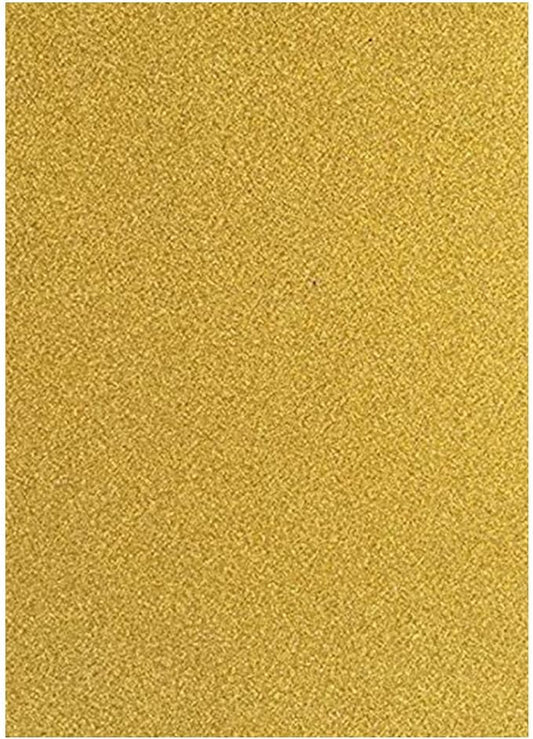 Baisunt 20 Sheets Gold Glitter Cardstock Paper for DIY Art Project, Scrapbook, Birthday Wedding Party Decoration 250GSM(8x12 In, Non Adhesive)