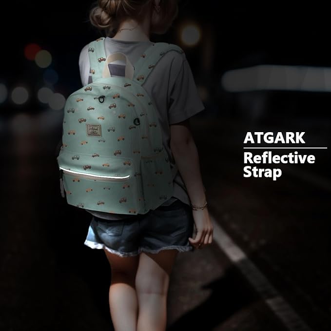 Corduroy Toddler Backpack for Boys 2-5: Preschool Backpack for Girls - Cute Kids Backpack 13.5" H