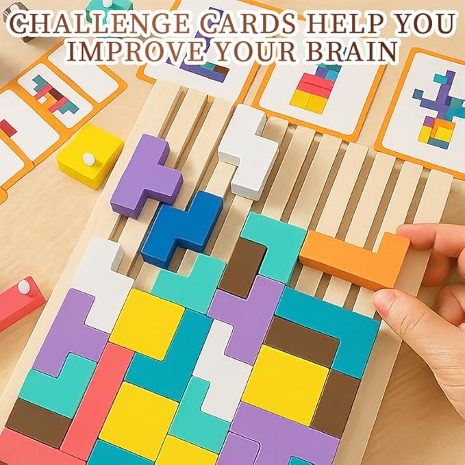 Wooden Stacking Puzzle Toy, Wooden Stacking Puzzle Toy Art, Decorative Home Ornaments for Adults, Stress Relief Toys Adults