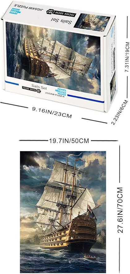 1000 Piece Jigsaw Puzzle, The Great Voyage Puzzle for Adults and Kids Children Educational Toys (The Great Voyage)