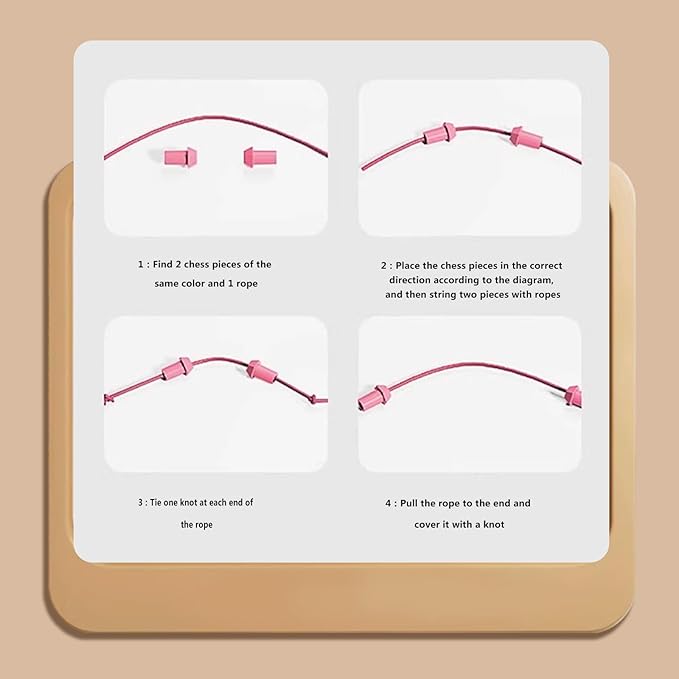 Rope Untangling Puzzle Game, Mini Travel Size Educational Strategy Board Game for Kids & Adults, Family Travel Party Games with Multi-Level Challenges, Gifts for All Ages(Mini)