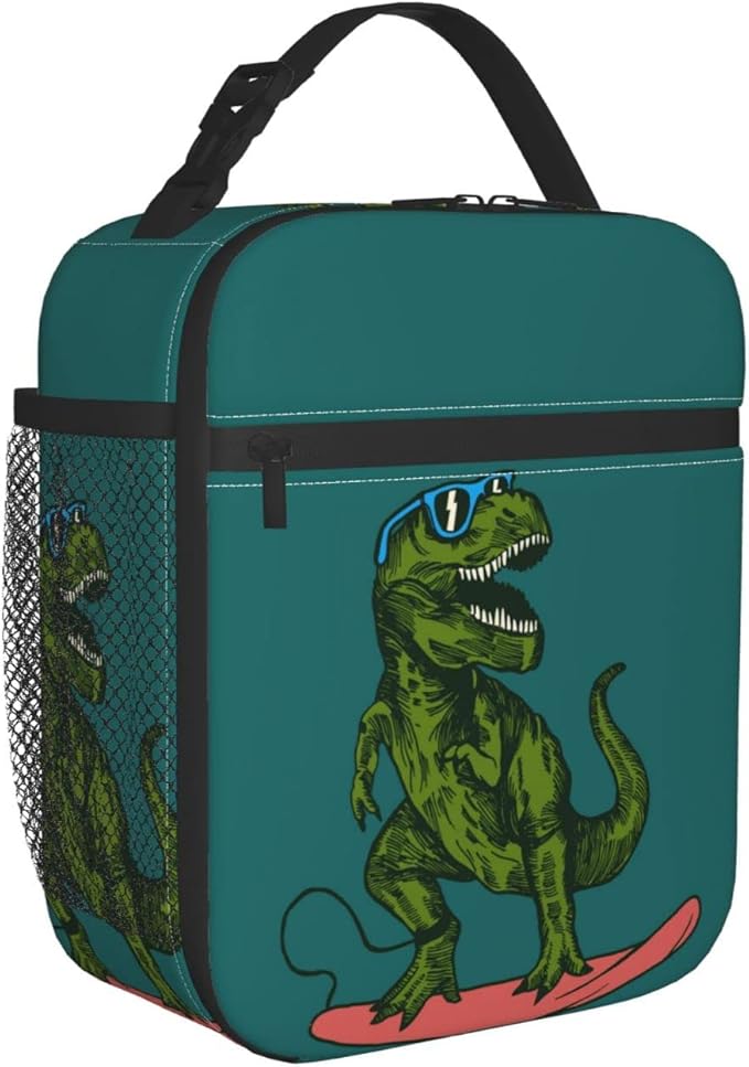Dinosaur Reusable Lunch Box Insulated LunchBox Cooler Lunch Bag