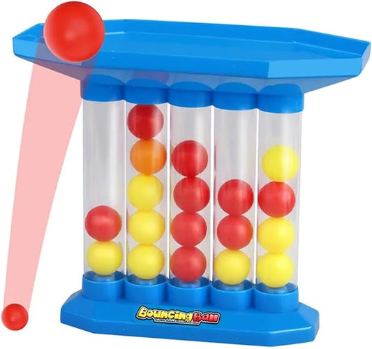 Bounce Ball Game Family Party Games for Adults, Jumping Connect The Balls of Same Colour in a Row, Tabletop Board Games, Party Favors for Holiday Multiplayers Fun Games (1 Set)