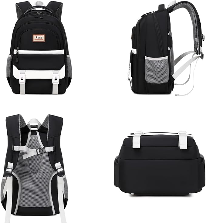 Asge Kids Backpacks for Girls School Book Bags for Teens Boys with Laptop Compartment - Ergonomic Design
