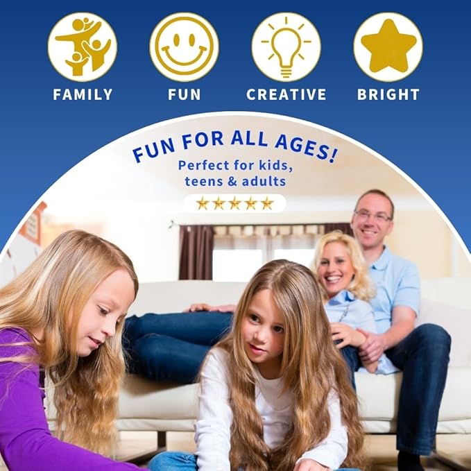 Hexagram | A Refreshing Take on a Classic Word Game, Fun Family Games for 2-4 Players, Family Board Game for Ages 7+