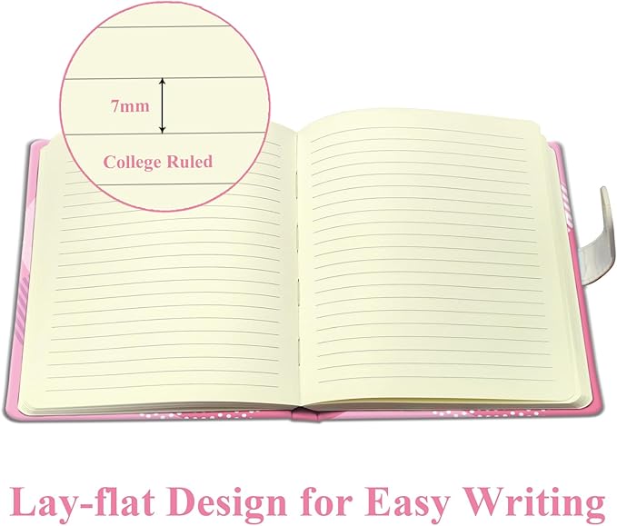 Panda & Donut Diary for Boys & Girls - Kids' Birthday Gift, Journal w/Pen & Magnetic Closure, 192 Pages Lined Hardcover Journal, 5.3"x7.5"