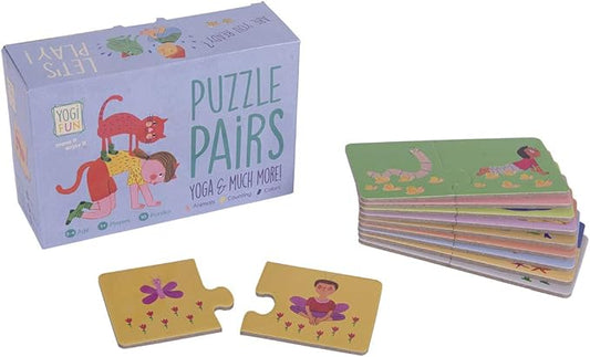 Yoga Puzzle Pairs for Toddlers to Learn Yoga, Colors and Counting